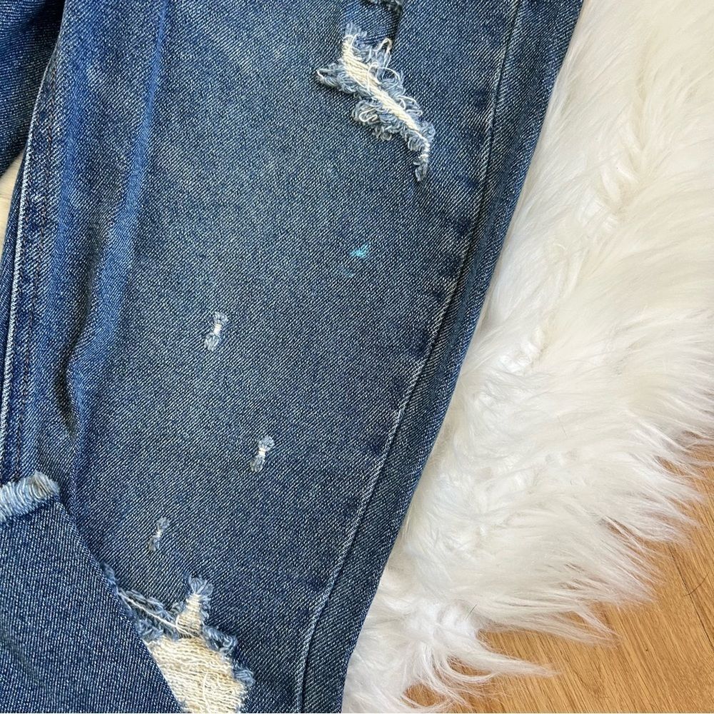 Tinsel Denim Jeans Deconstructed High Rise Size 7 - Picture 5 of 8